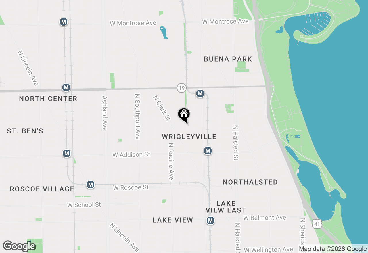 Map of 3739 N Clifton Avenue #3, Chicago, IL 60613