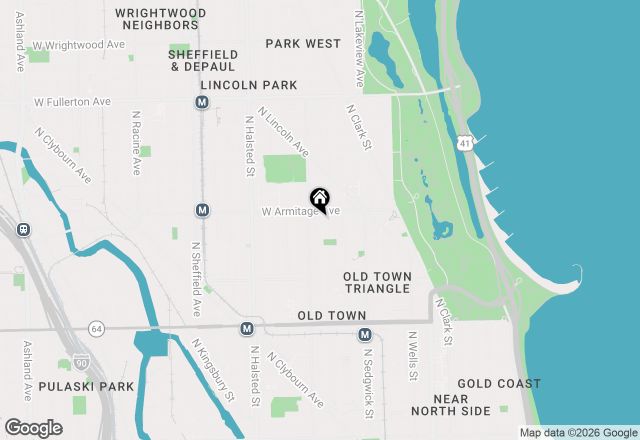 Map of 1940 N Mohawk Street #1, Chicago, IL 60614