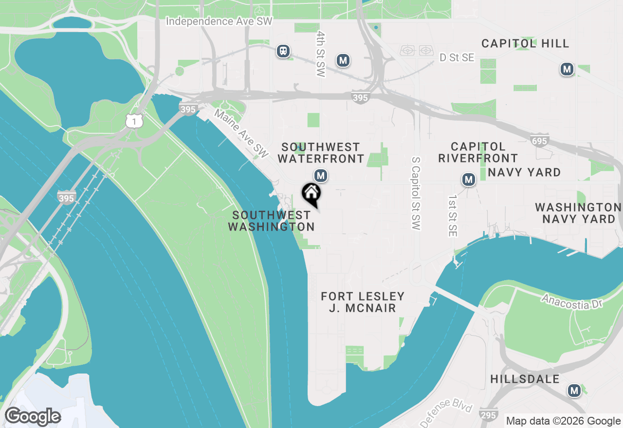 Map of 510 N Street Sw #N217, Washington, DC 20024