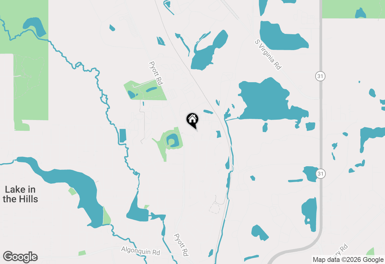 Map of 909 Barbara Street, Lake In The Hills, IL 60156