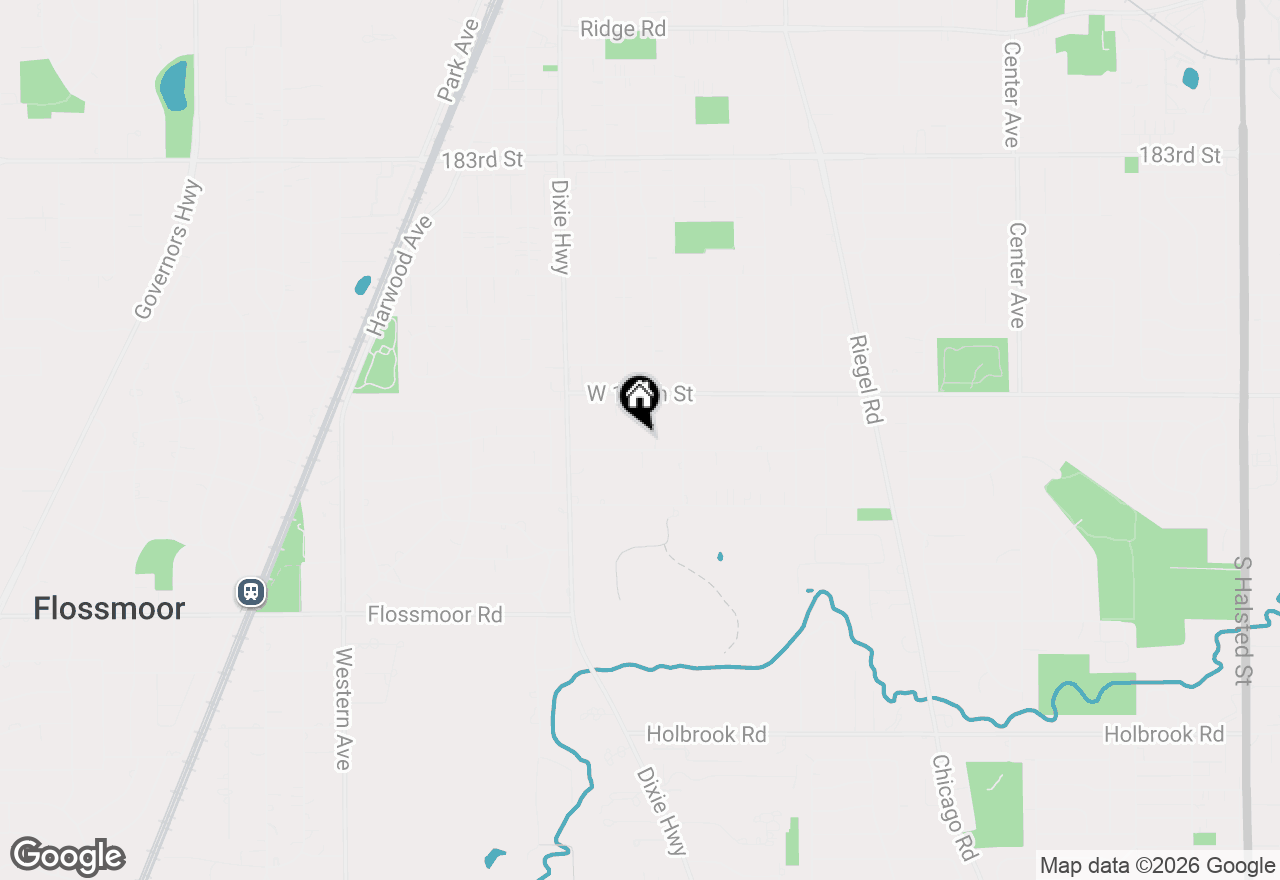 Map of 1850 Terrace Road, Homewood, IL 60430