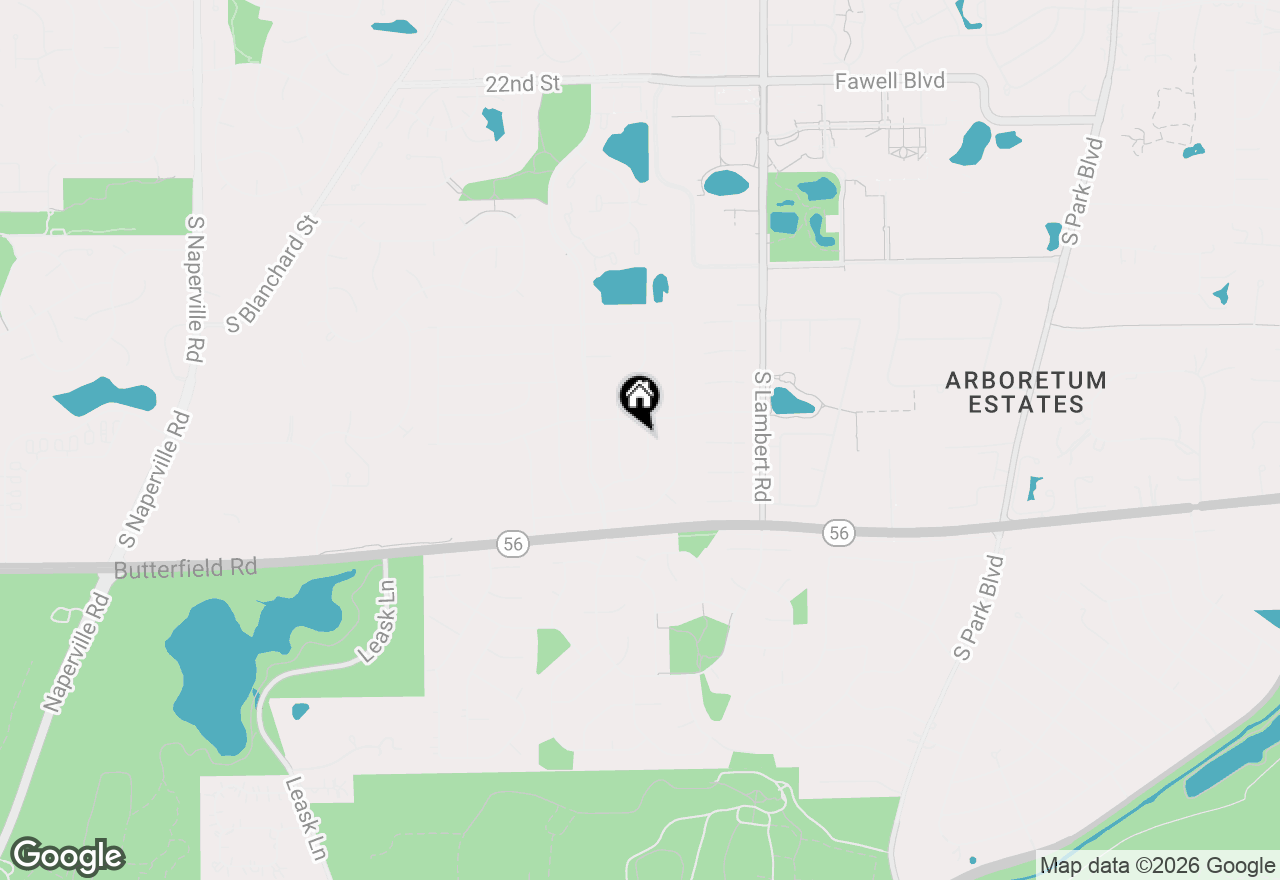 Map of 1970 Sheffield Lane, Wheaton, IL 60189