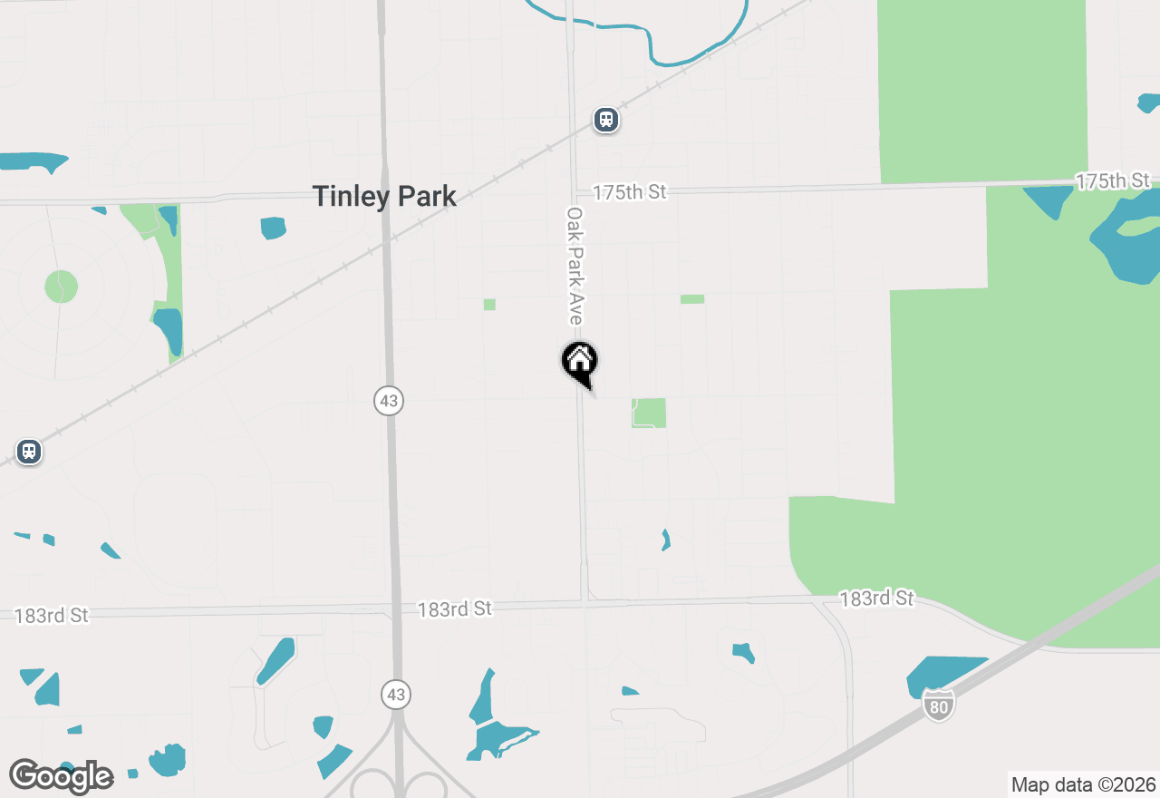Map of 17902 Oak Park Avenue, Tinley Park, IL 60477