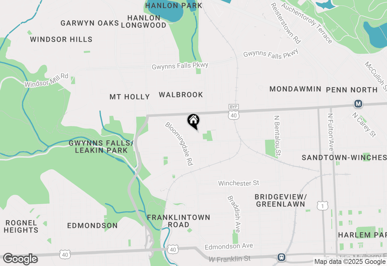 Map of 2903 Presbury Street, Baltimore, MD 21216