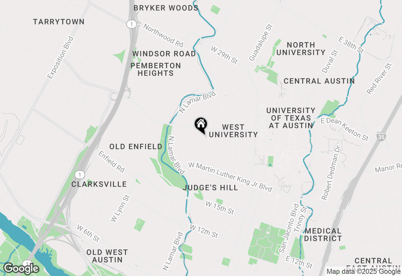 Map of 1013 W 23rd St #101, Austin, TX 78705