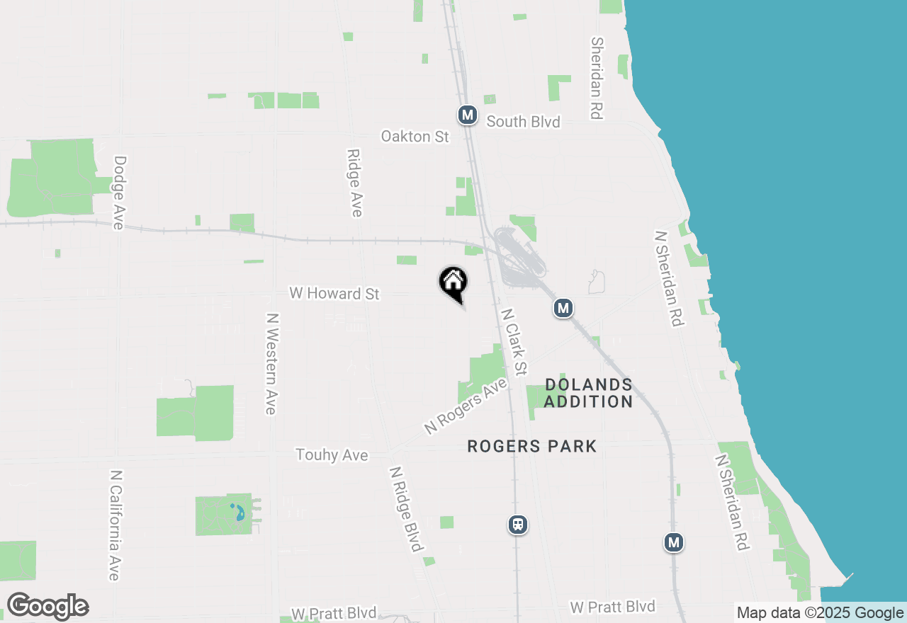 Map of 7524 N Winchester Avenue #3E, Chicago, IL 60626