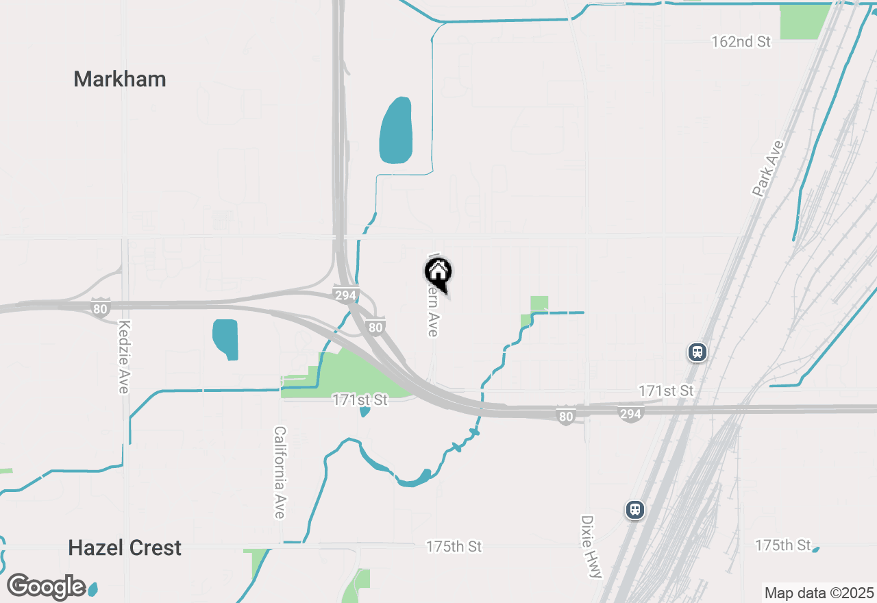 Map of 16863 Western Avenue, Hazel Crest, IL 60429