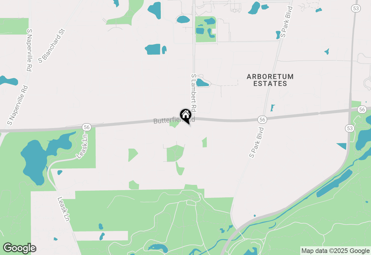 Map of 2044 Appaloosa Court, Wheaton, IL 60189