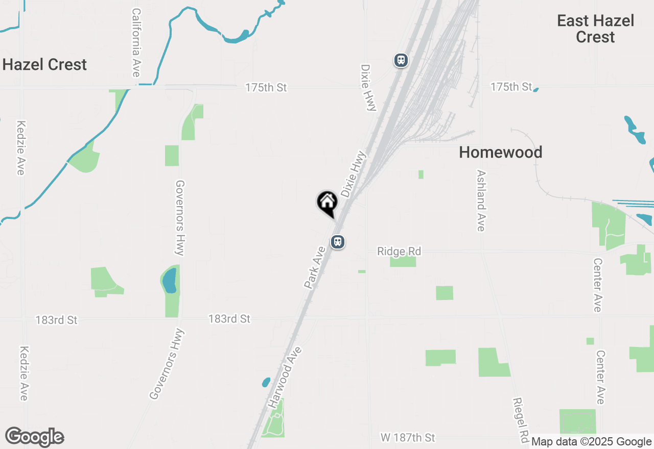 Map of 17950 Park Avenue, Homewood, IL 60430