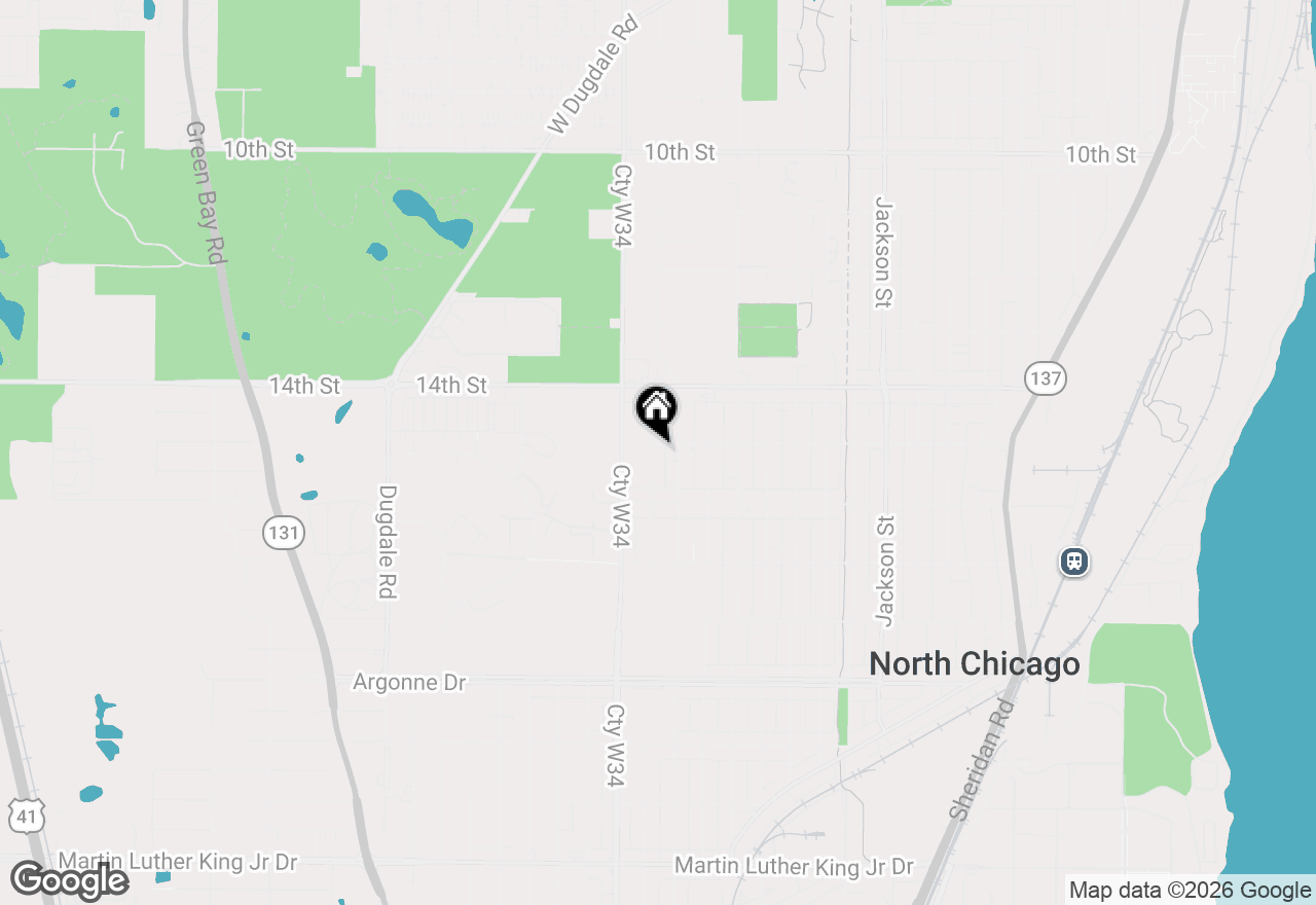 Map of 1503 Kemble Avenue #2, North Chicago, IL 60064