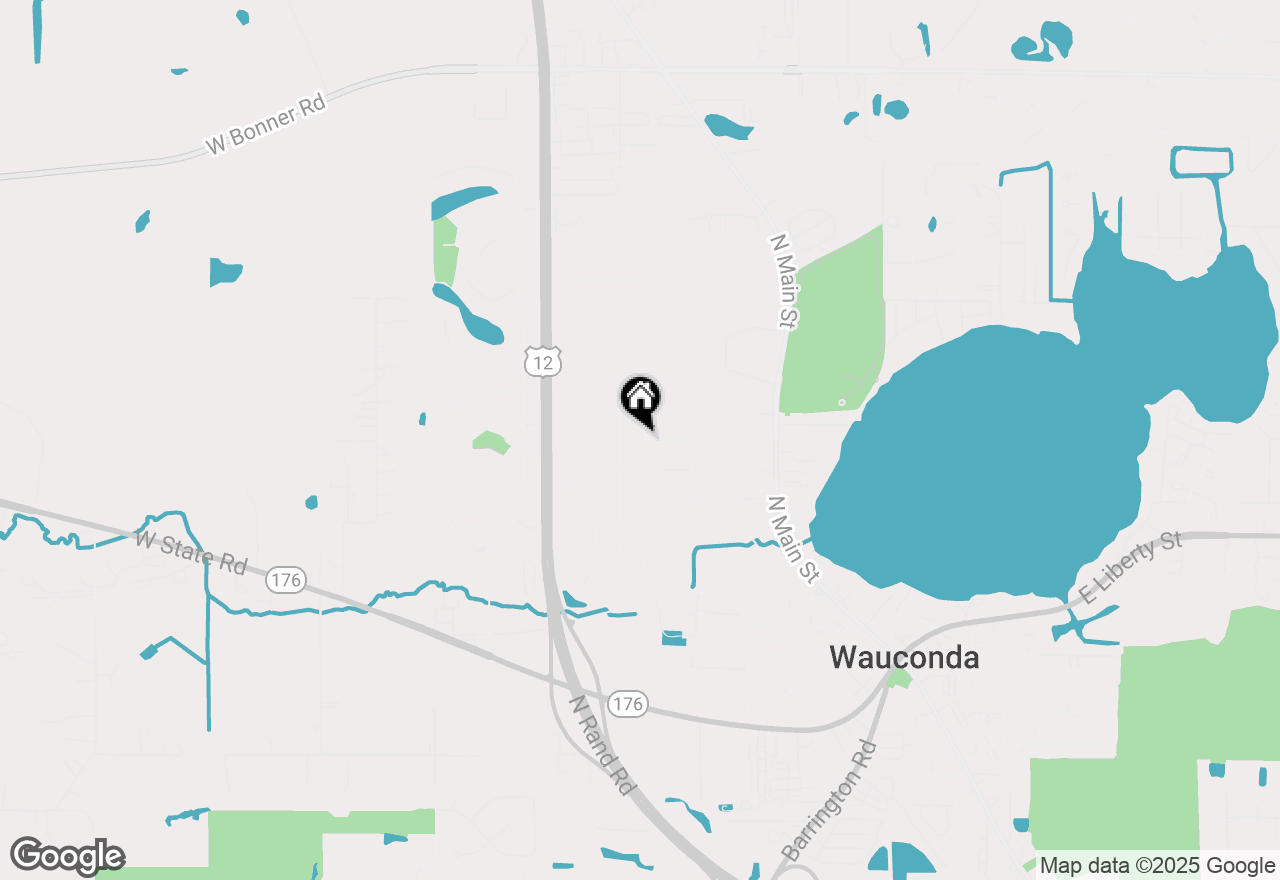Map of 419 Brown Street, Wauconda, IL 60084