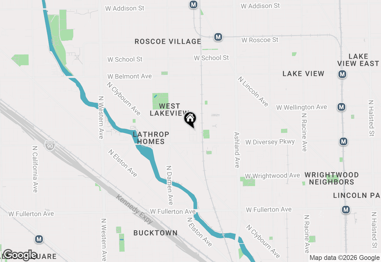 Map of 2839 N Wolcott Avenue, Chicago, IL 60657