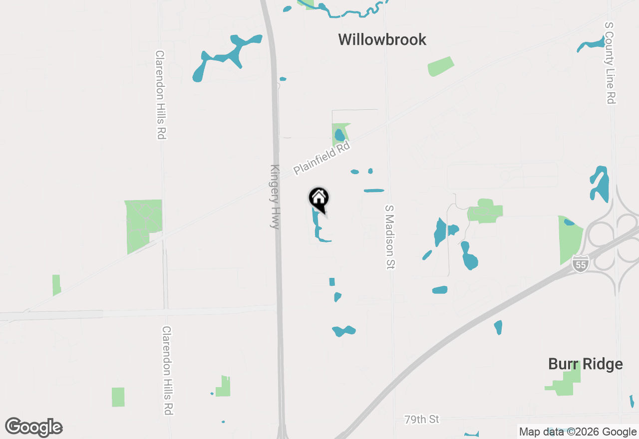 Map of 727 Maplewood Court #A, Willowbrook, IL 60527