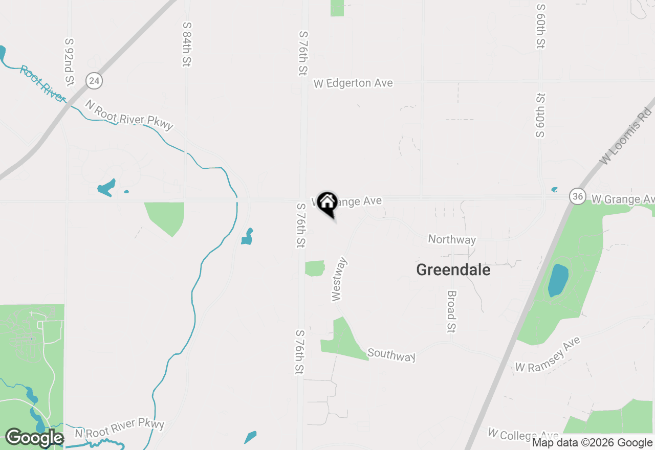 Map of 5613 Exeter St, Greendale, WI 53129