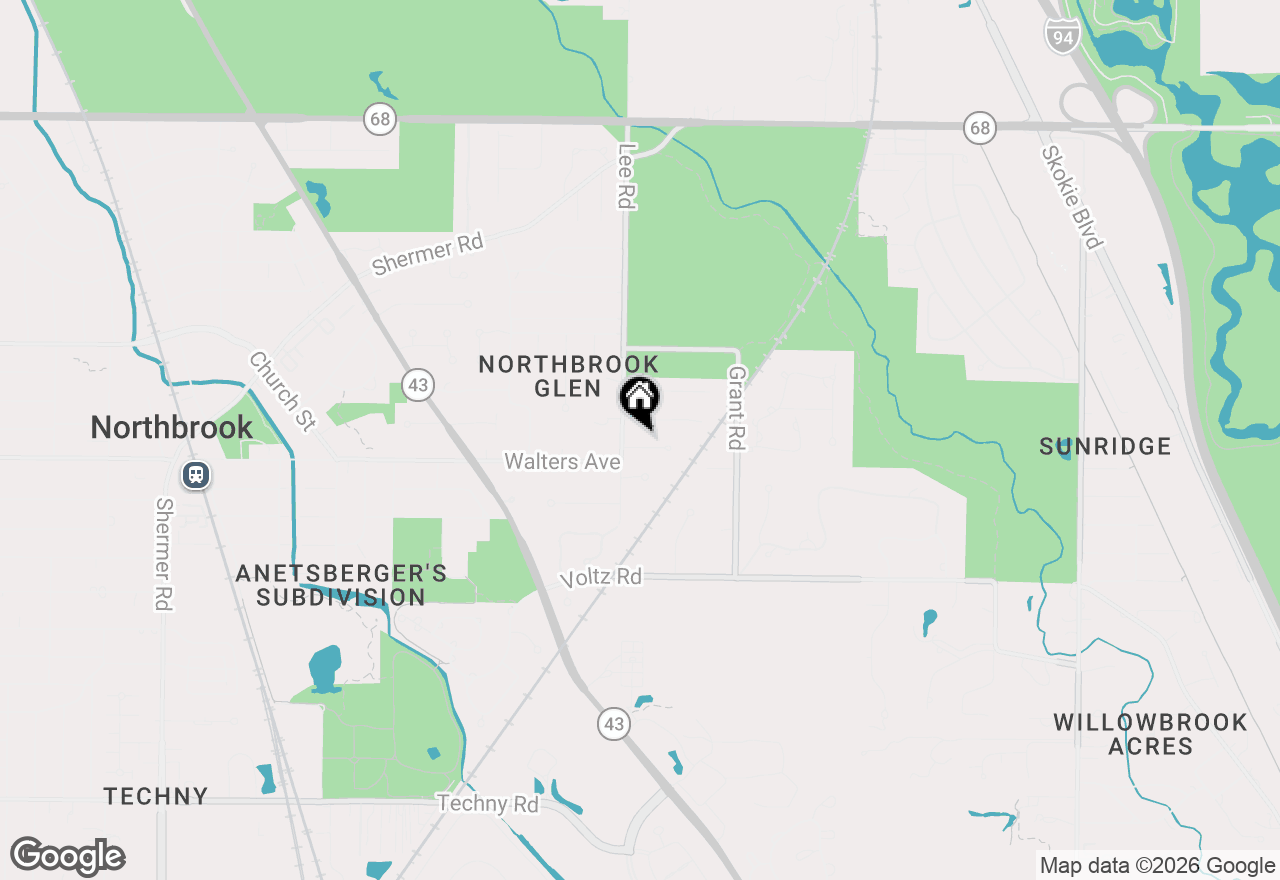 Map of 1150 Willow Lane, Northbrook, IL 60062