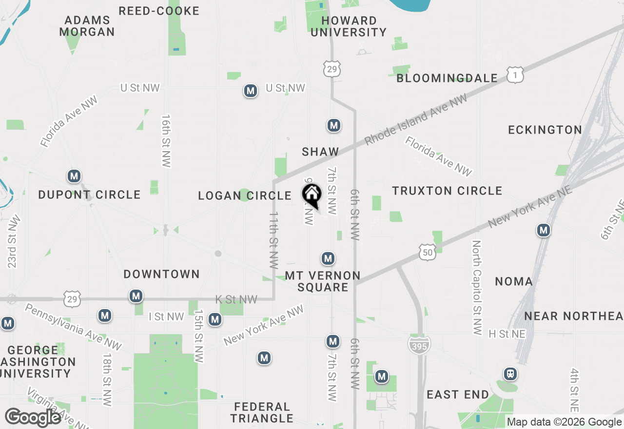 Map of 810 O Street Nw #406, Washington, DC 20001
