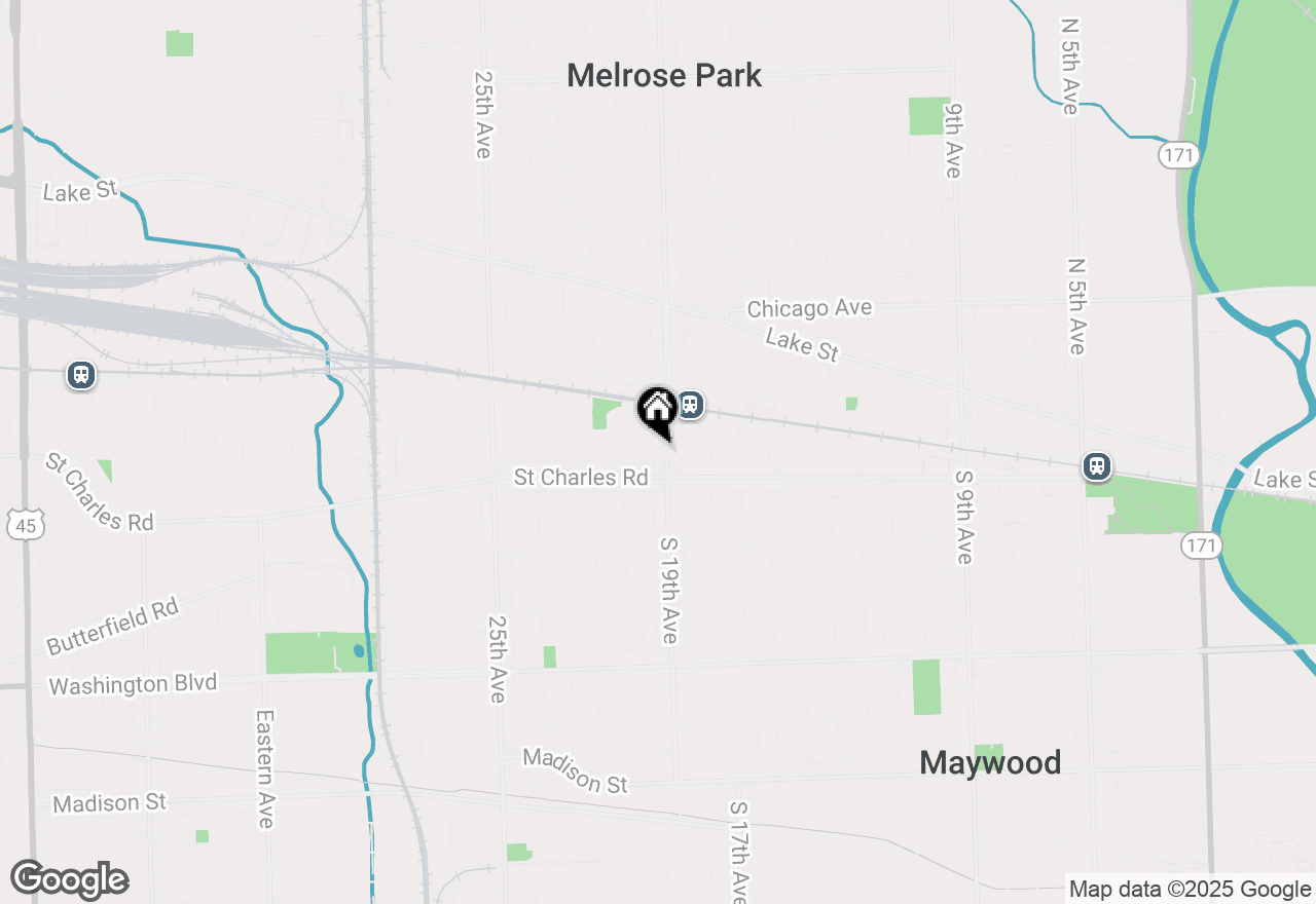 Map of 36 S 19th Avenue #2E, Maywood, IL 60153