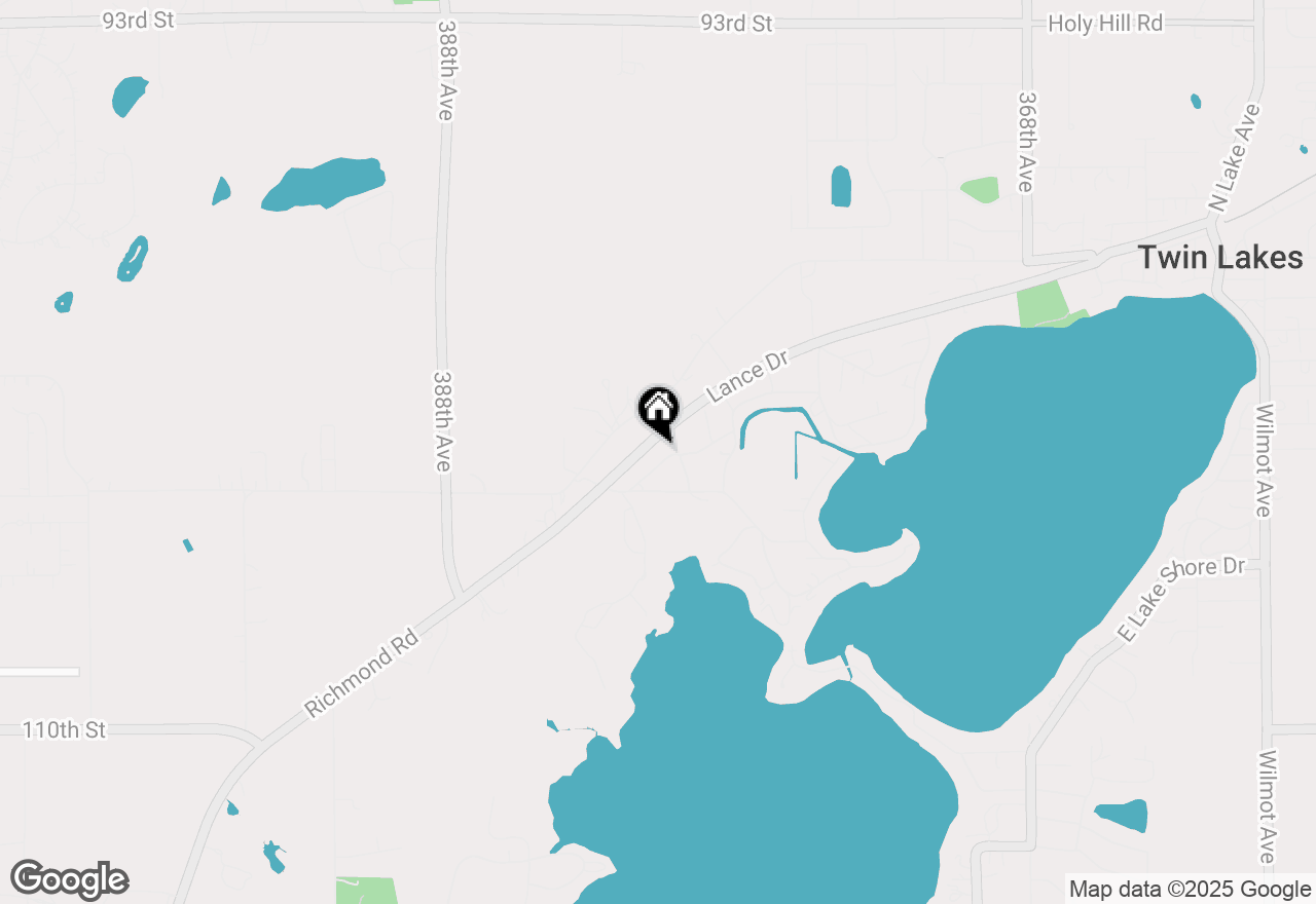 Map of 1061 Highland Dr, Twin Lakes, WI 53181