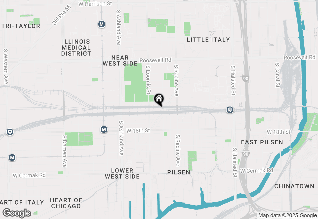 Map of 1550 S Blue Island Avenue #1111, Chicago, IL 60608