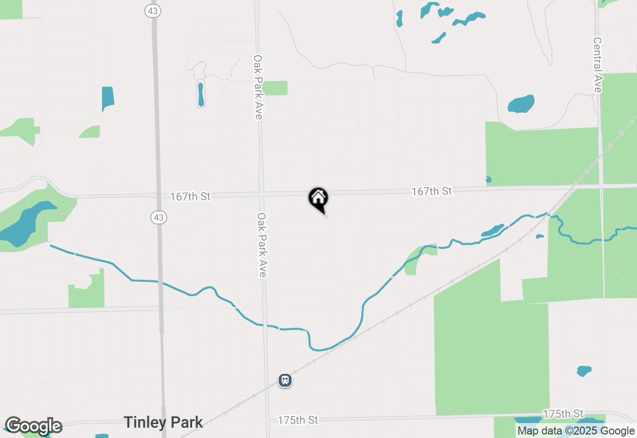 Map of 6560 Maple Lane Drive, Tinley Park, IL 60477