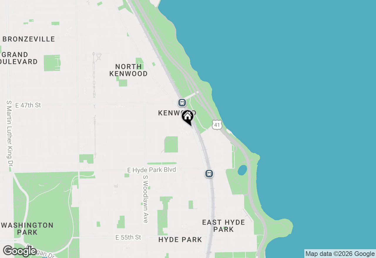 Map of 4850 S Lake Park Avenue #1507B, Chicago, IL 60615