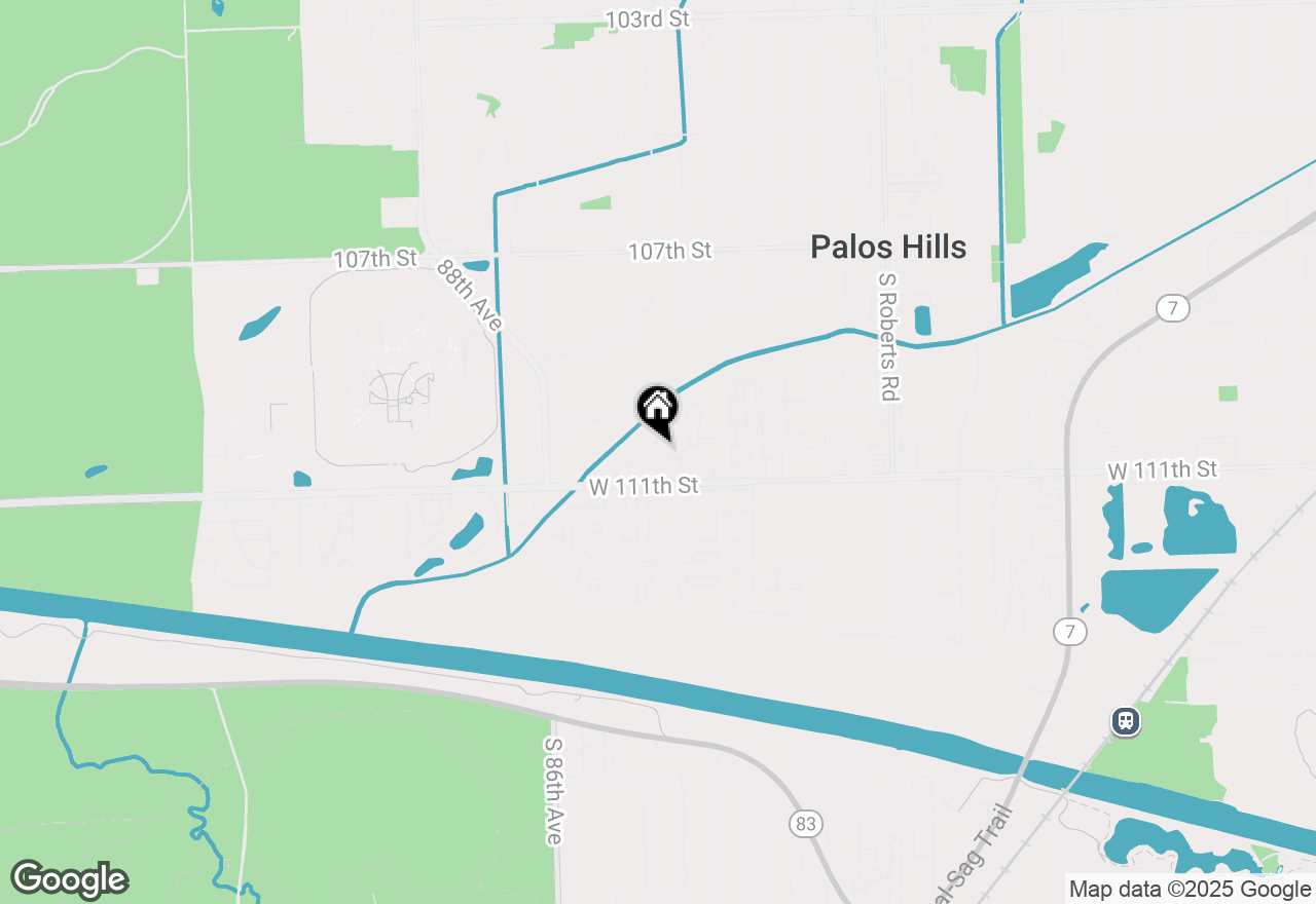 Map of 11015 S Theresa Circle #3C, Palos Hills, IL 60465