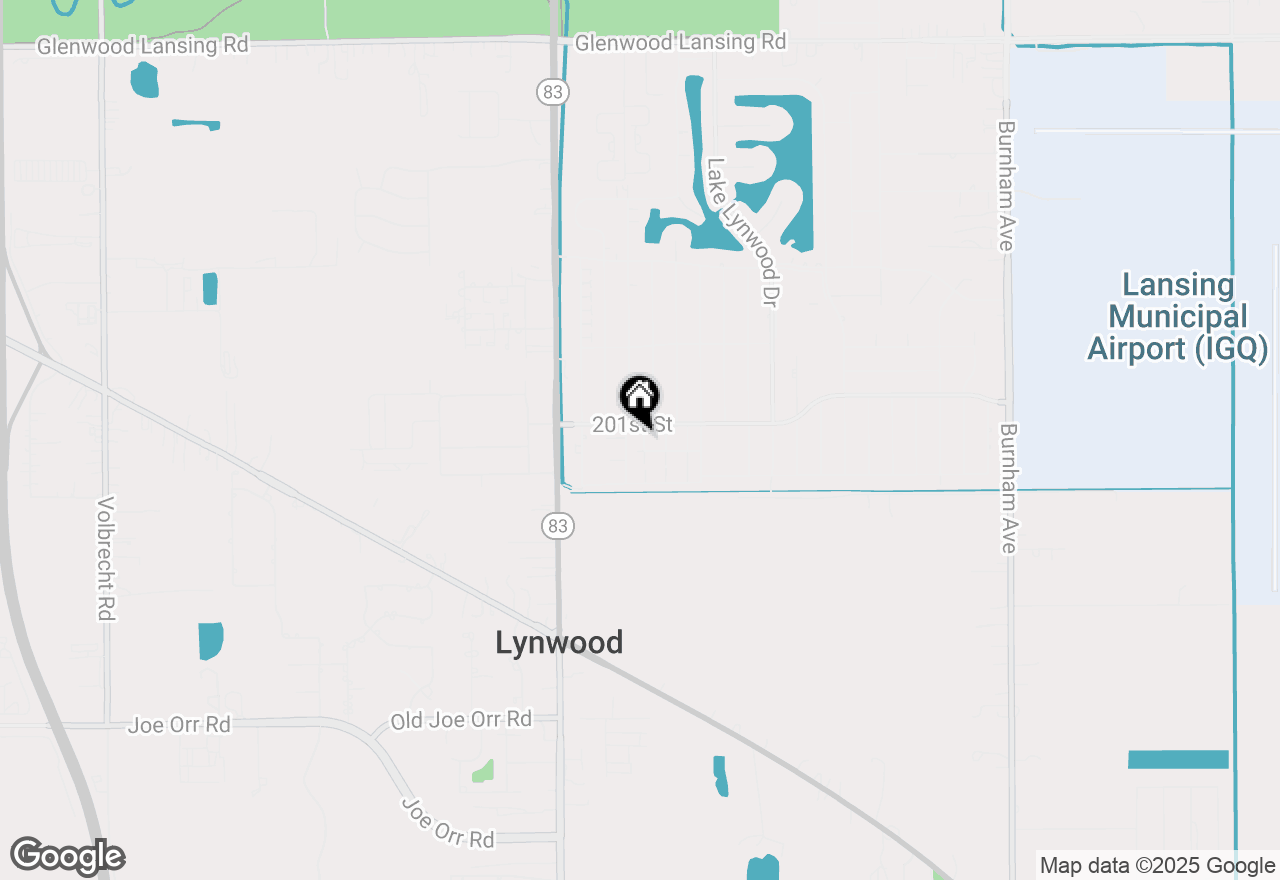 Map of 20120 Ash Lane, Lynwood, IL 60411