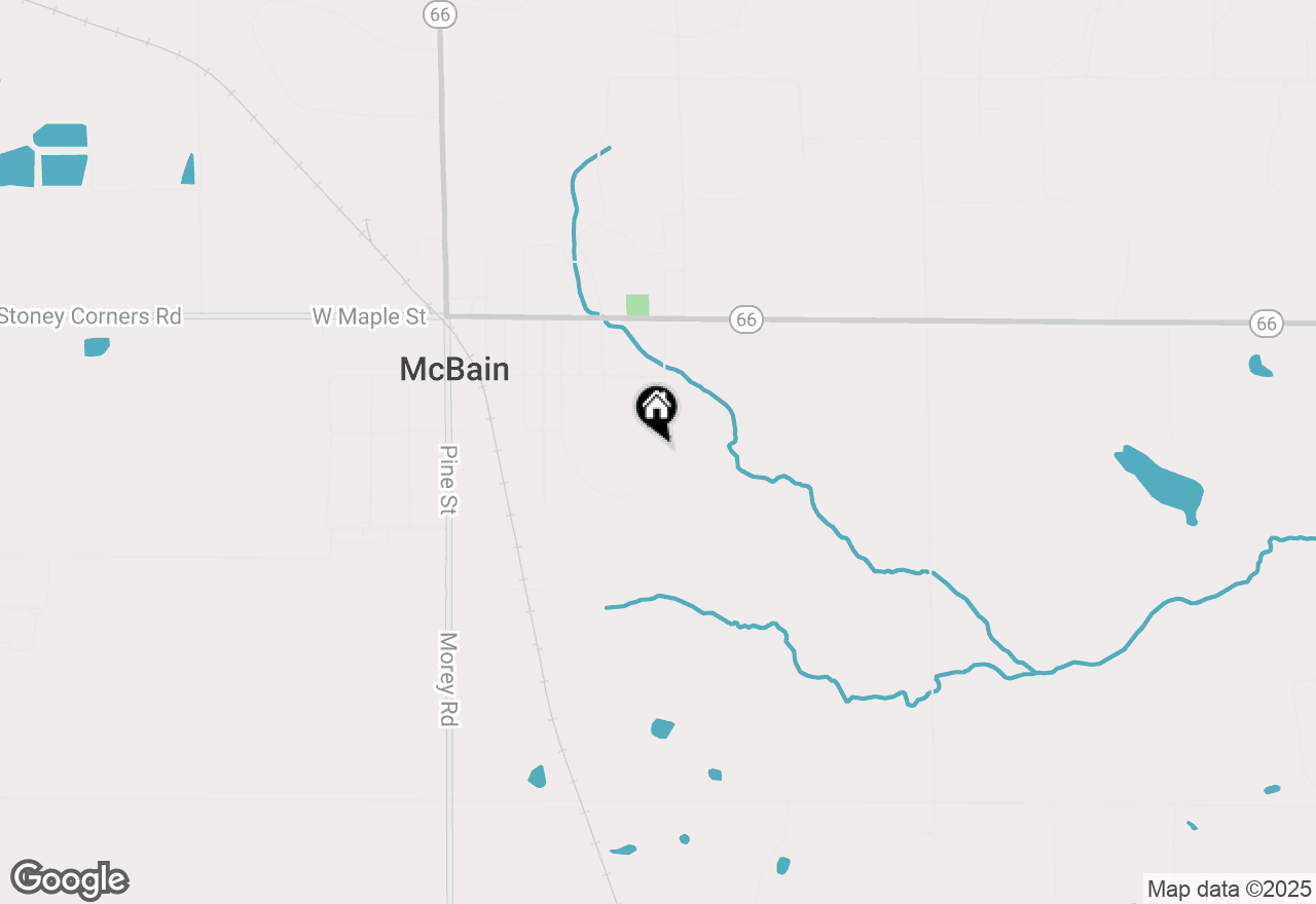 Map of Lot #11 Hemlock Street, Mcbain, MI 49657