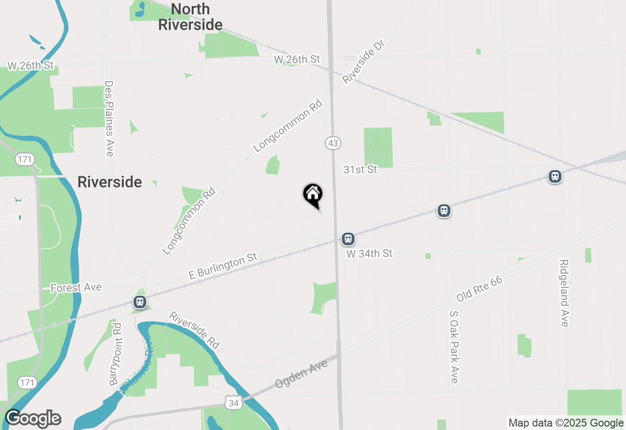 Map of 392 Herrick Road, Riverside, IL 60546