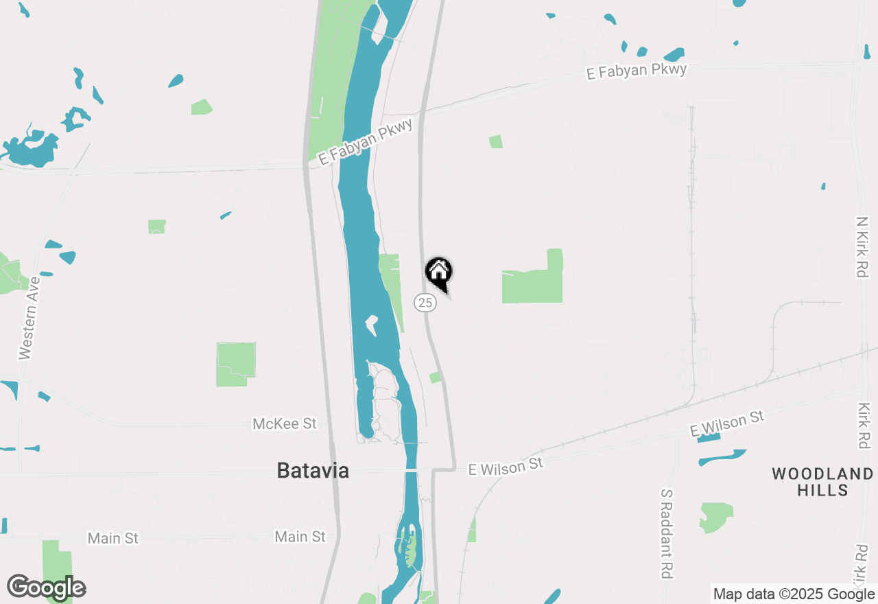 Map of 219 Lathem Street, Batavia, IL 60510