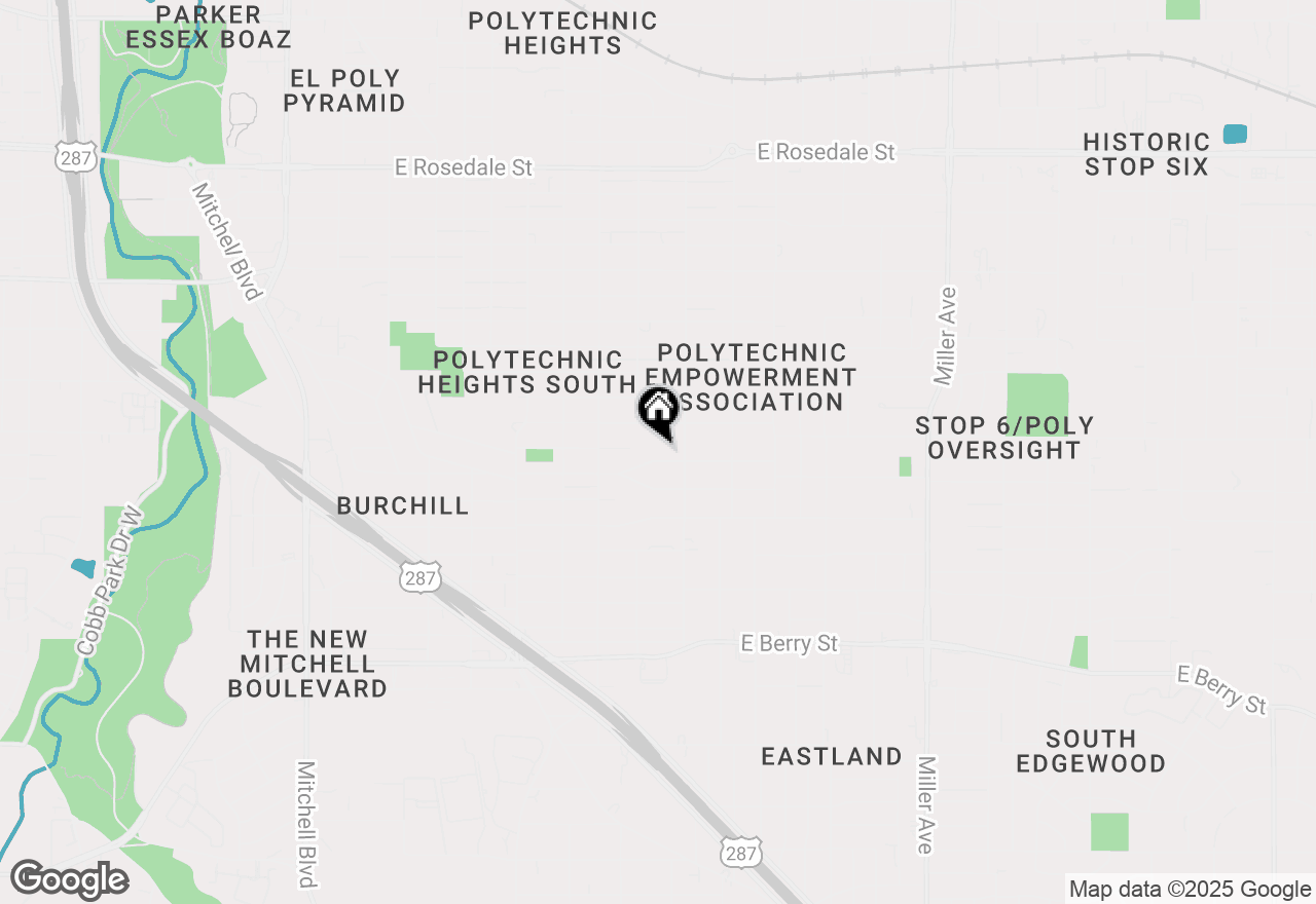 Map of 3517 N Littlejohn Avenue, Fort Worth, TX 76105