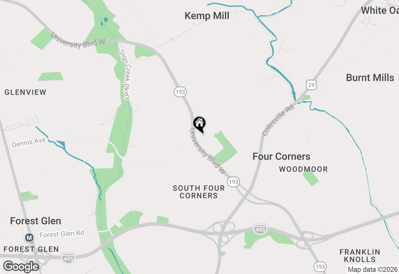 Map of 512 Dennis Avenue, Silver Spring, MD 20901