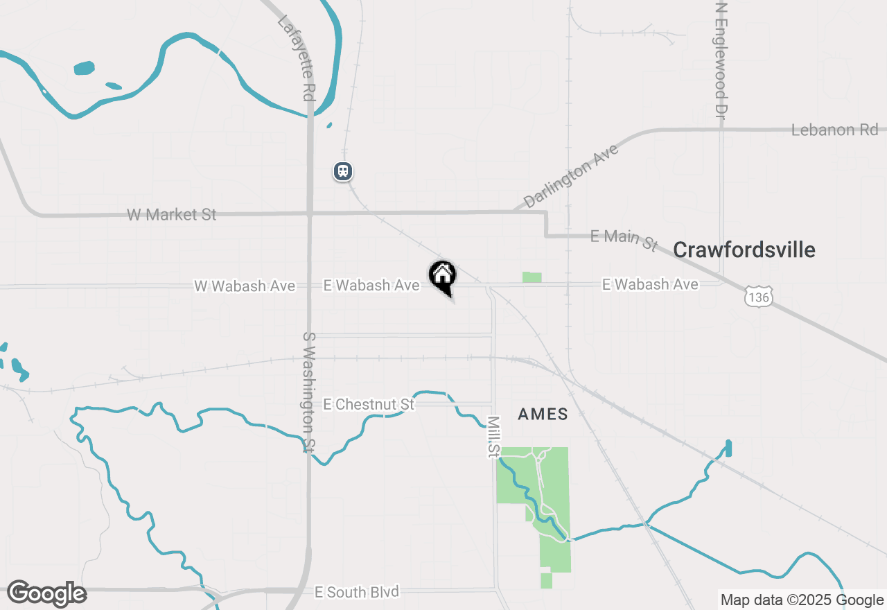 Map of 614 E Jefferson Street #5, Crawfordsville, IN 47933