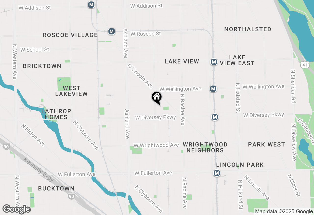 Map of 2841 N Southport Avenue #2, Chicago, IL 60657