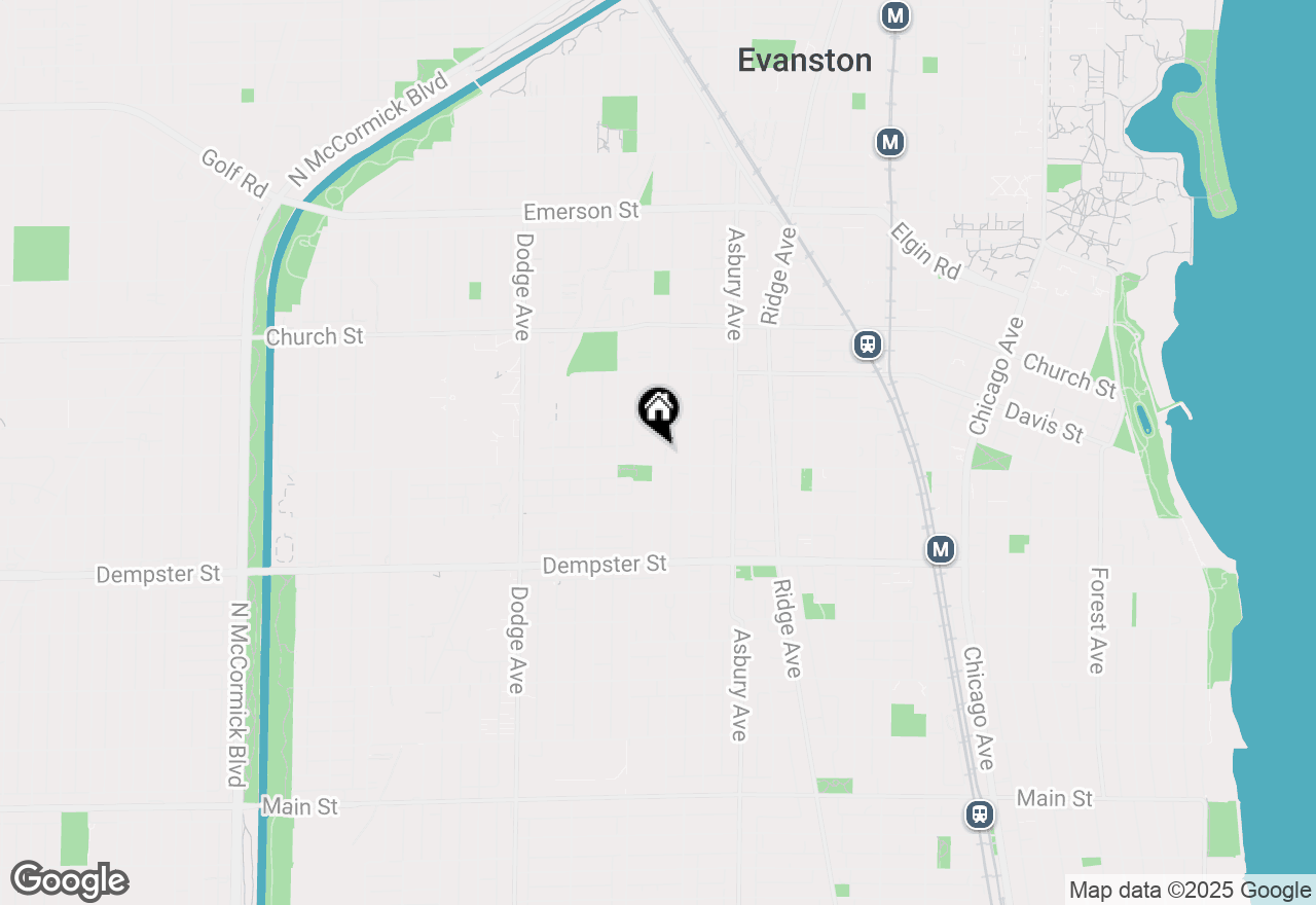 Map of 1425 Lake Street, Evanston, IL 60201