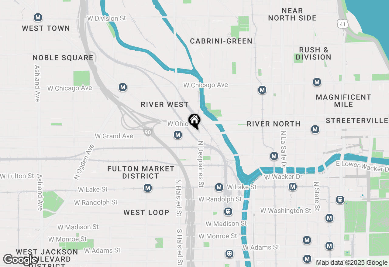 Map of 660 W Grand Avenue, Chicago, IL 60654