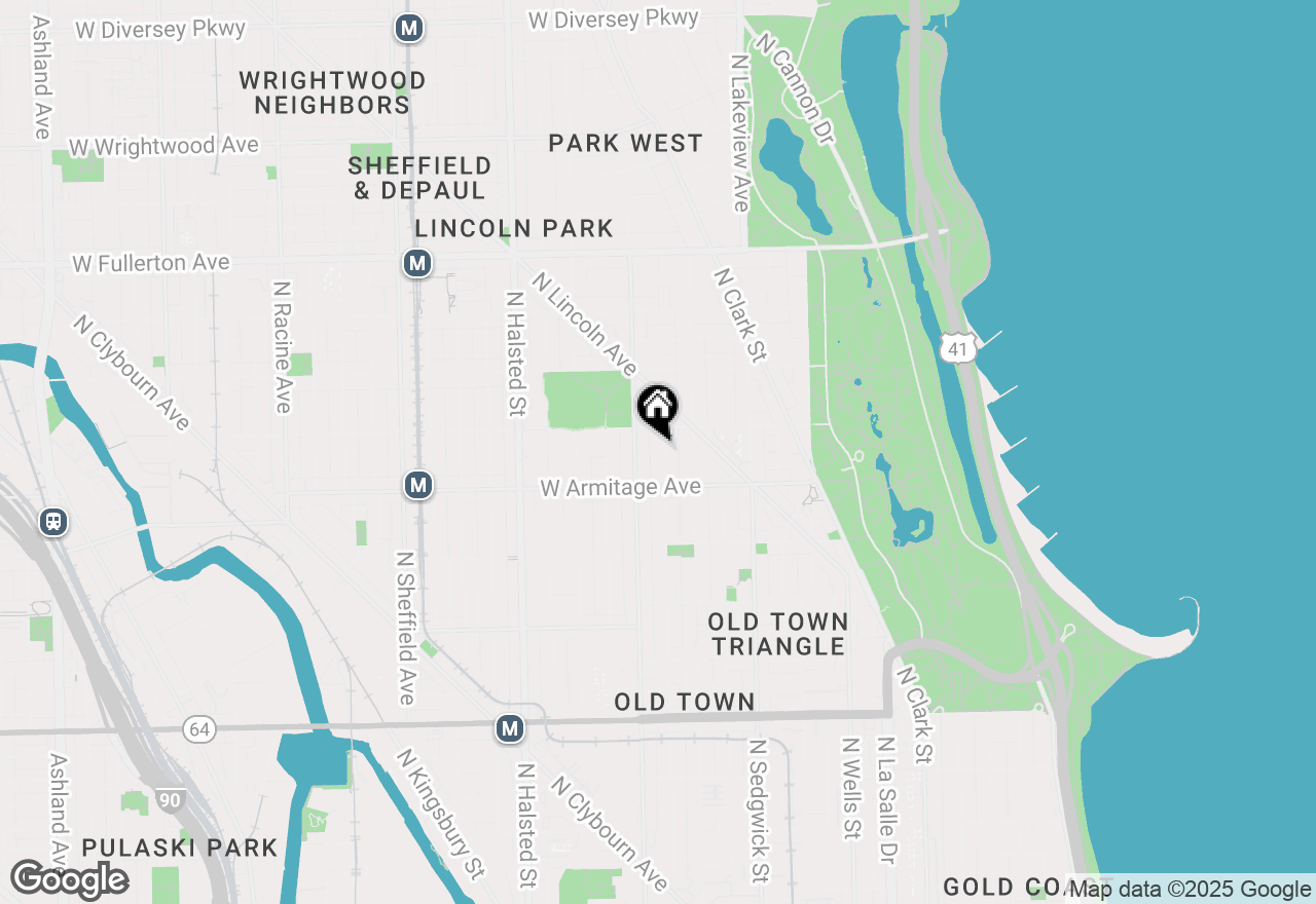 Map of 2034 N Mohawk Street #3, Chicago, IL 60614