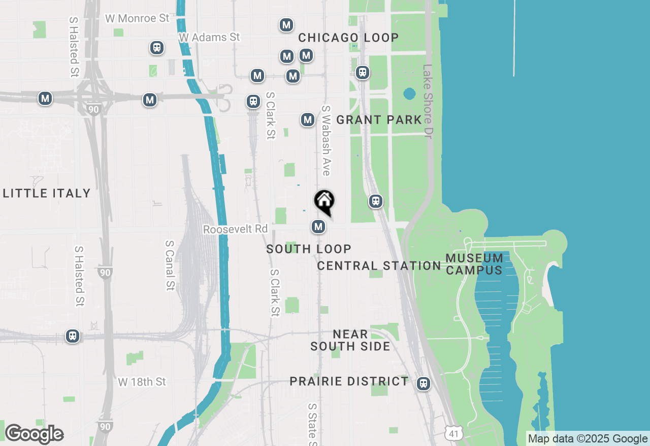 Map of 30 E Roosevelt Road #802, Chicago, IL 60605