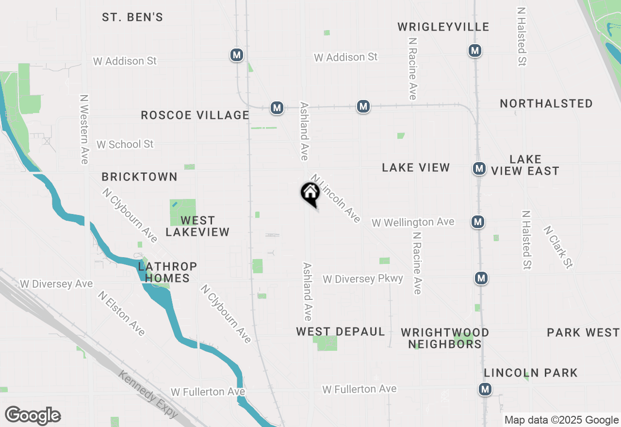 Map of 3023 N Ashland Avenue #3S, Chicago, IL 60657