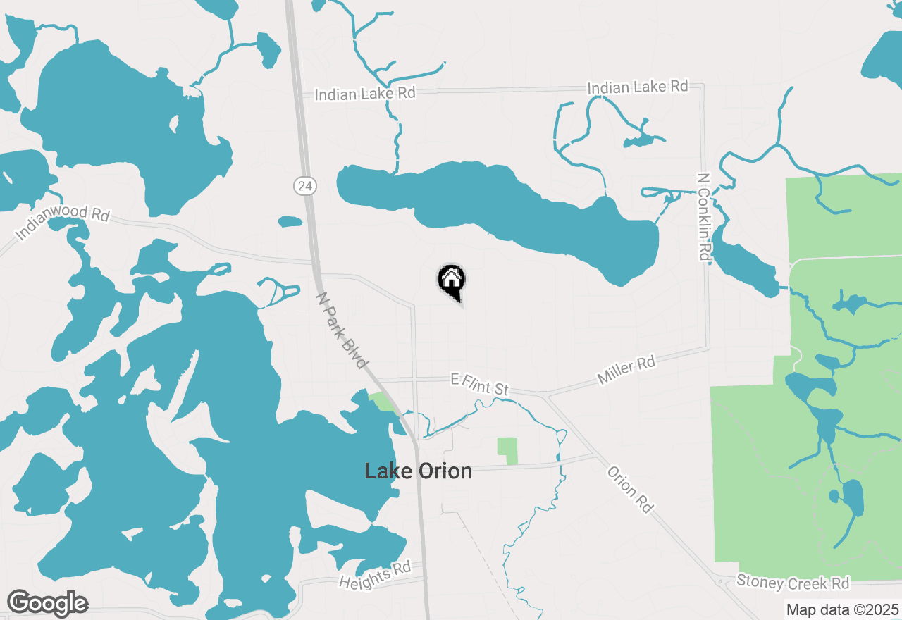 Map of 230 E Elizabeth Street, Lake Orion, MI 48362