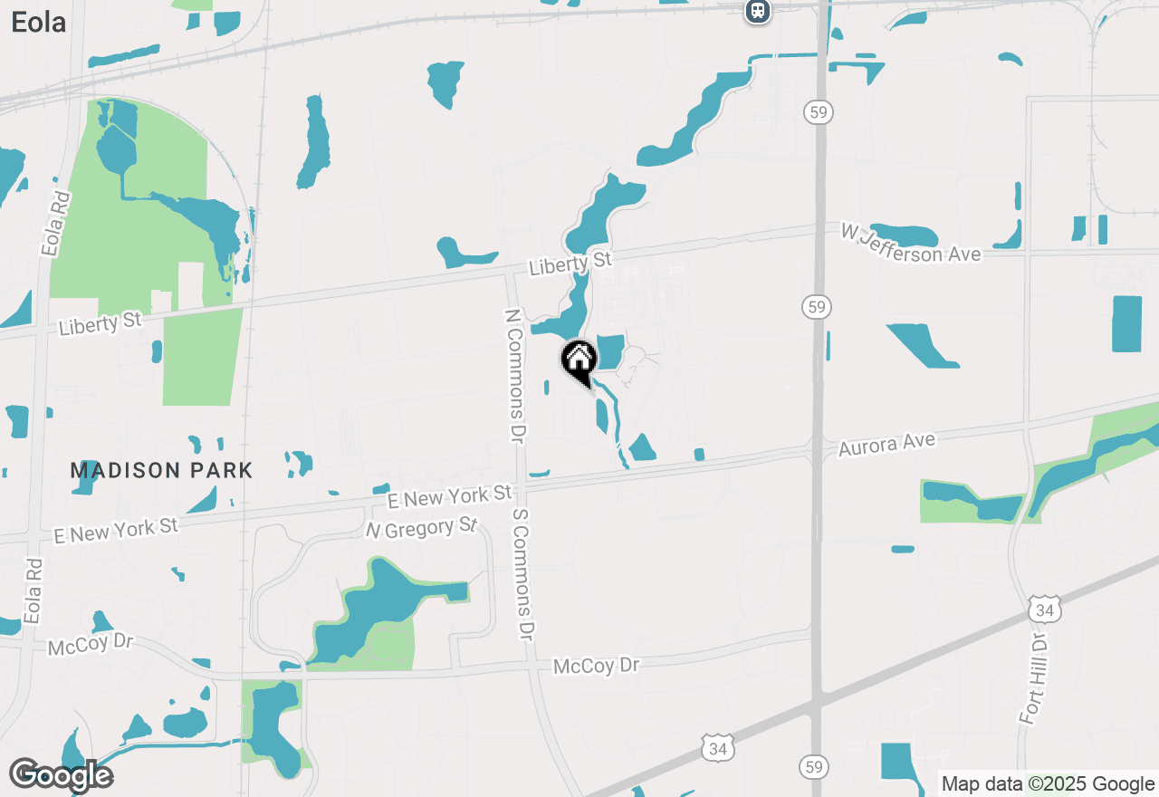 Map of 563 Grosvenor Lane, Aurora, IL 60504