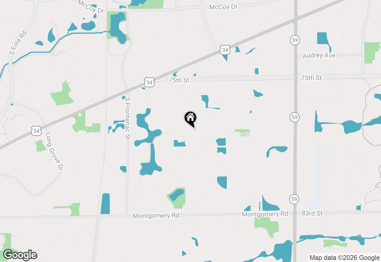 Map of 806 Meadowridge Drive, Aurora, IL 60504