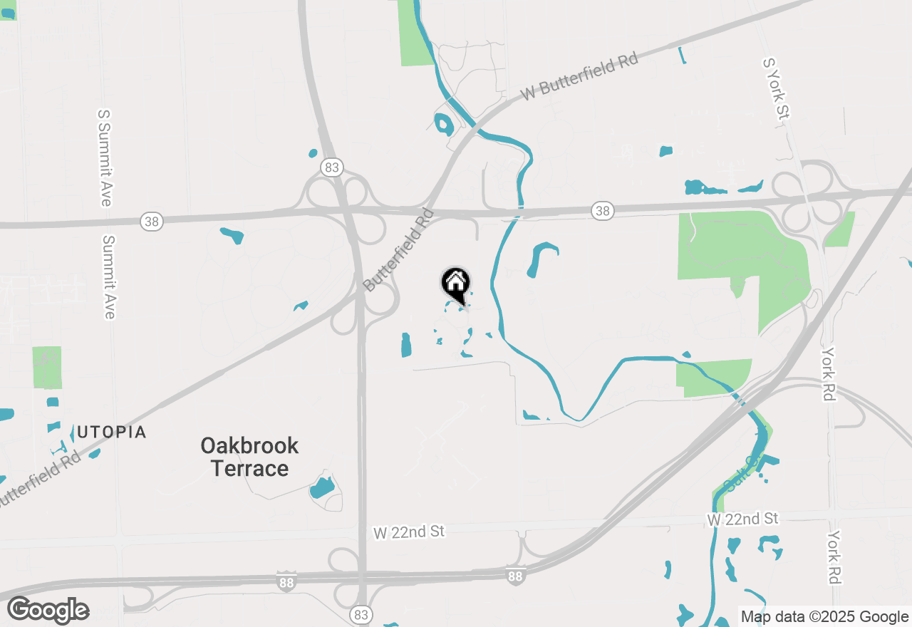Map of 3 Oak Brook Club Drive #E305, Oak Brook, IL 60523