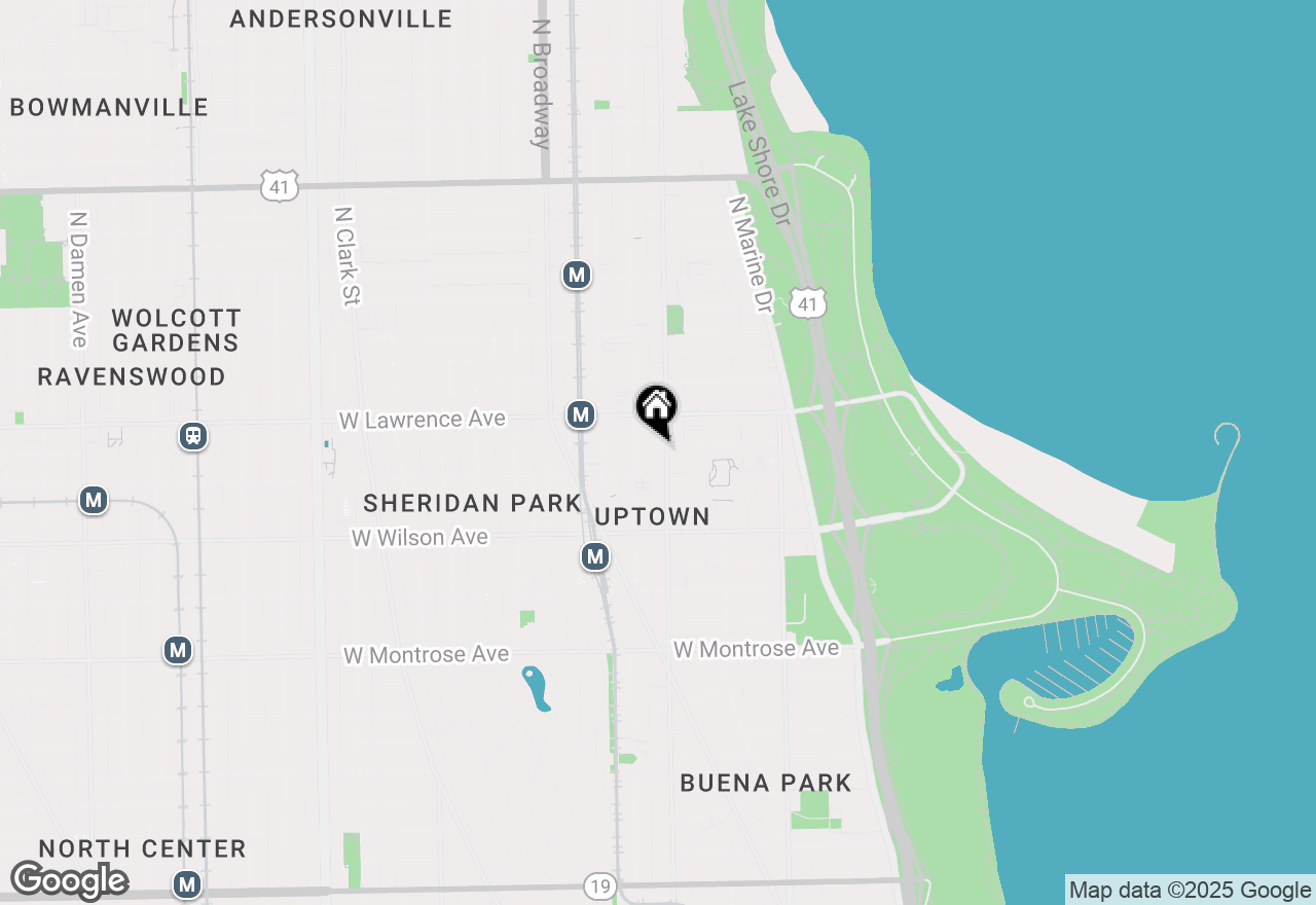 Map of 4720 N Sheridan Road #3B, Chicago, IL 60640