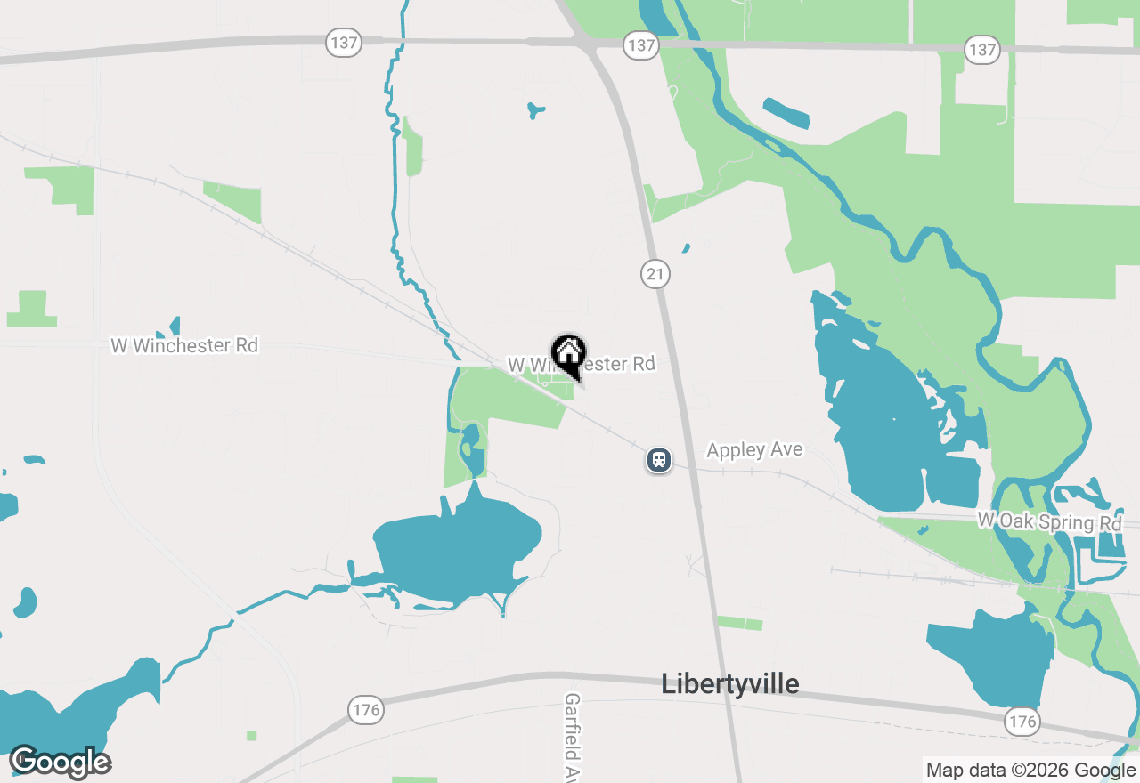 Map of 617 Parkside Court, Libertyville, IL 60048