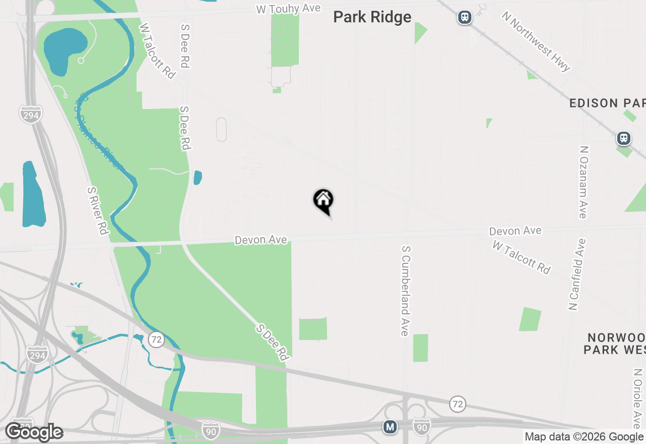 Map of 1104 S Lincoln Avenue, Park Ridge, IL 60068