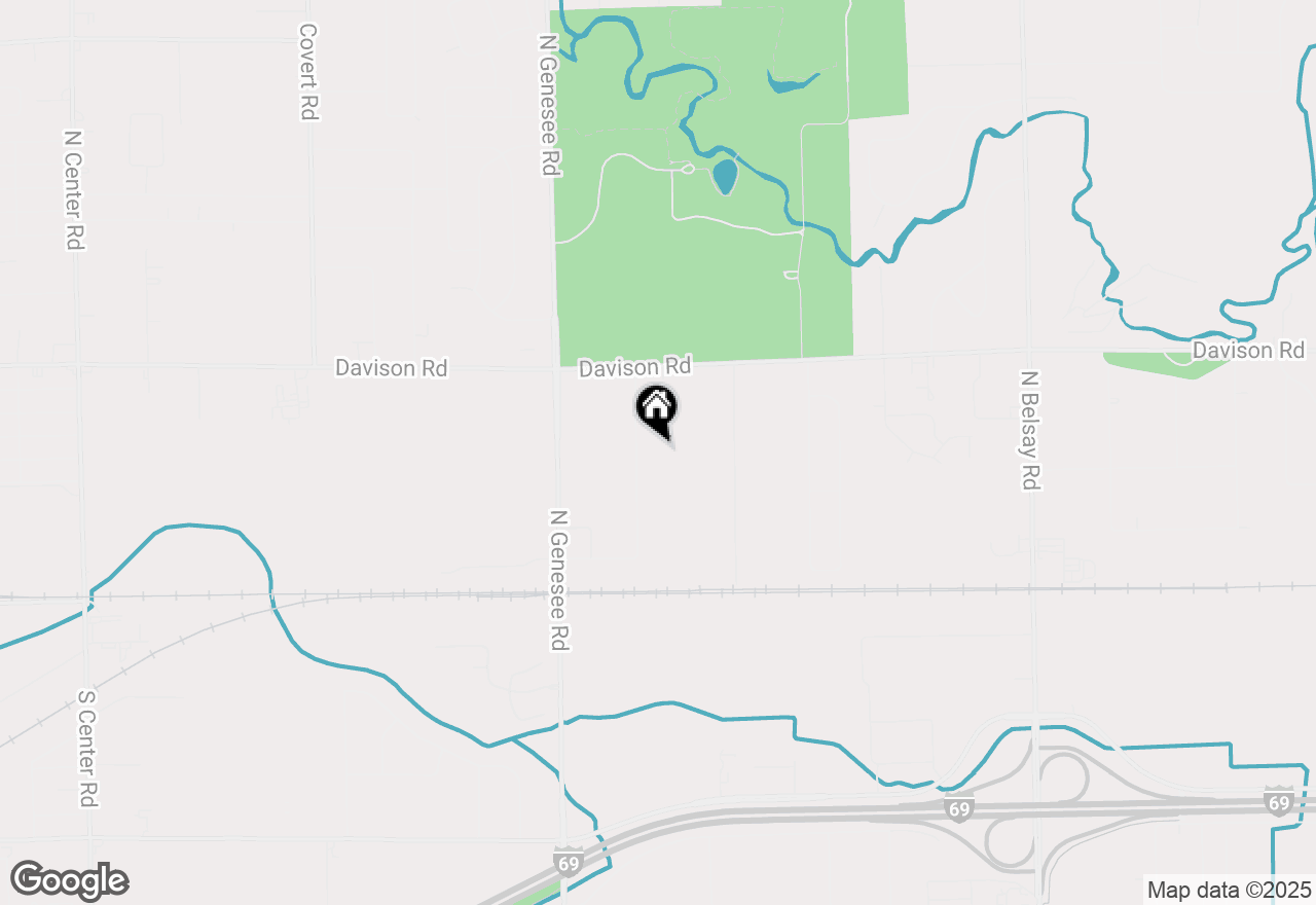 Map of 1426 W Ives Avenue, Burton, MI 48509
