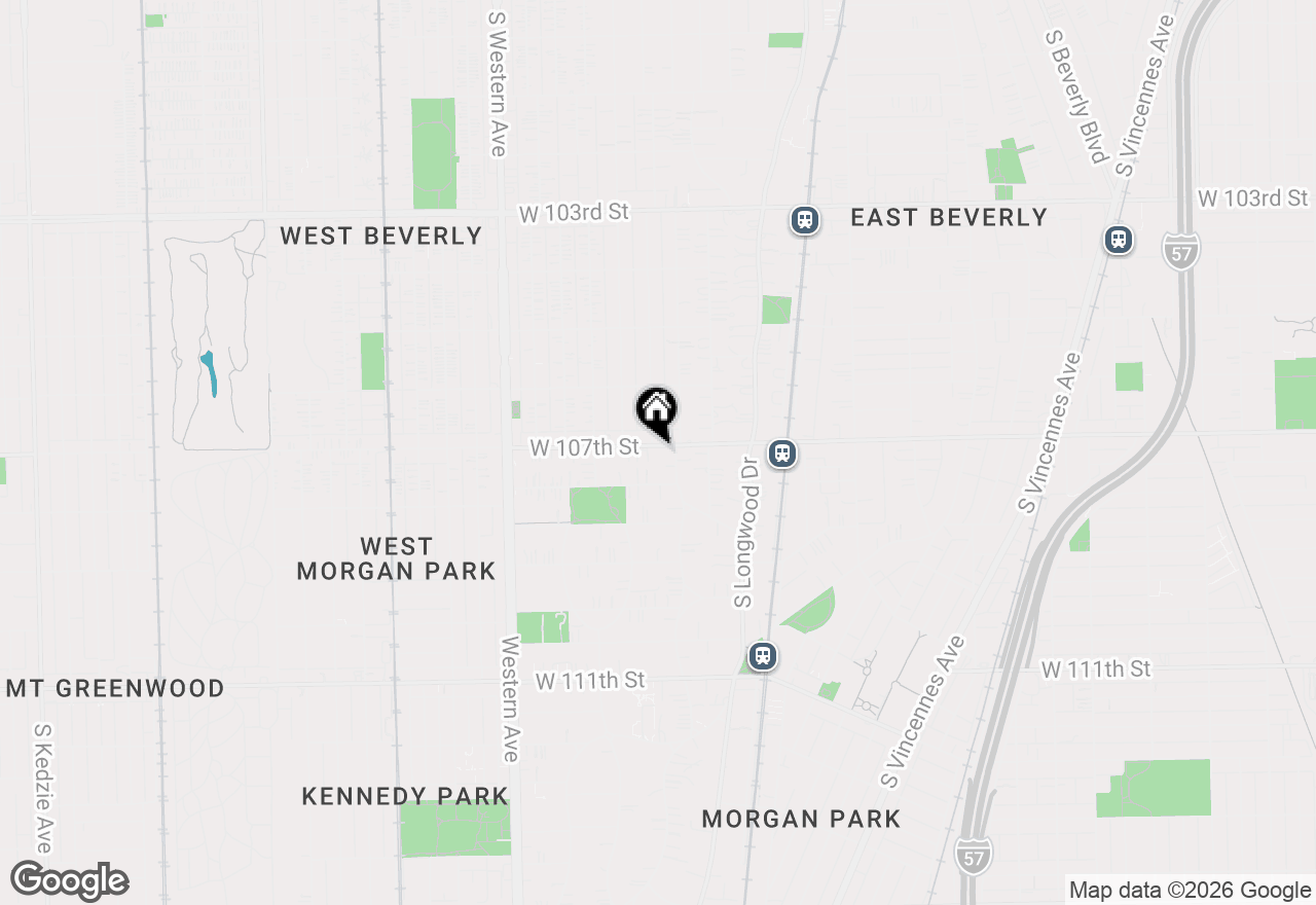 Map of 2123 W 107th Street, Chicago, IL 60643