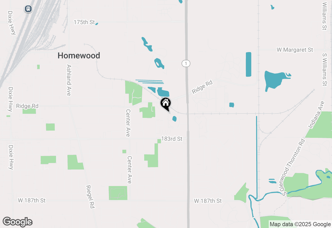 Map of 18205 Hart Drive #1A, Homewood, IL 60430