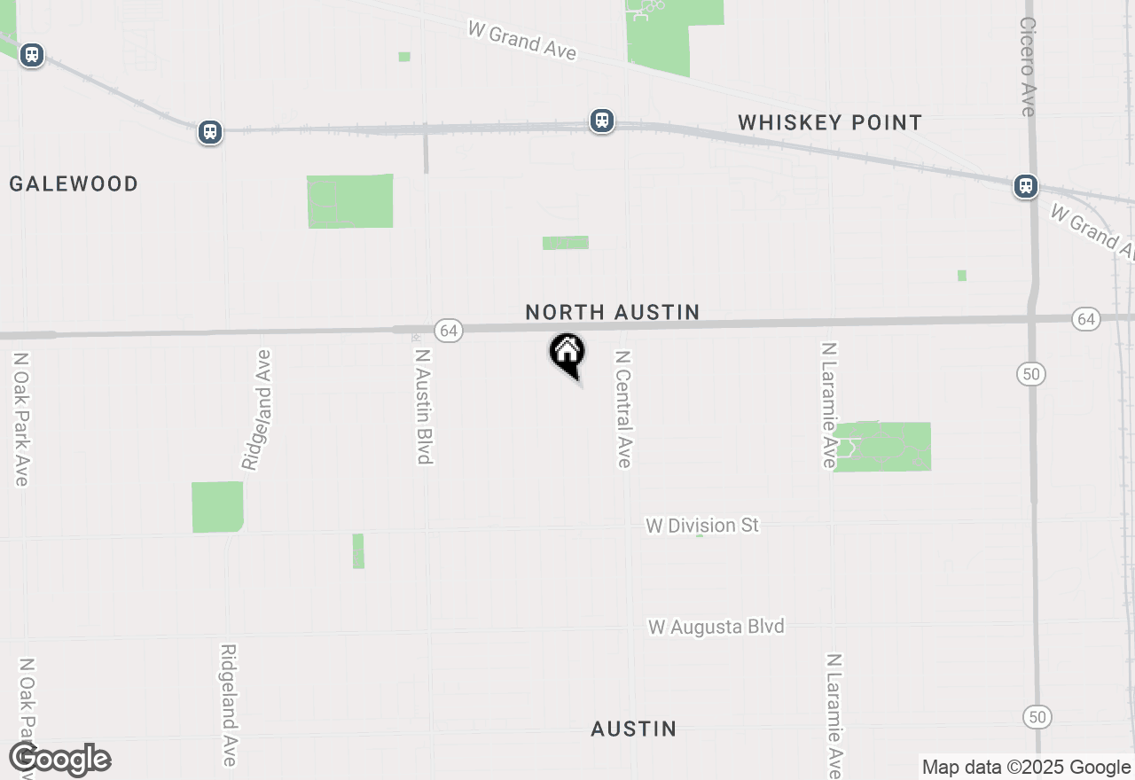 Map of 1444 N Waller Avenue, Chicago, IL 60651